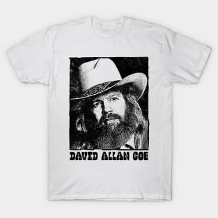 David Allan Coe / Retro Style Fan Design T-Shirt